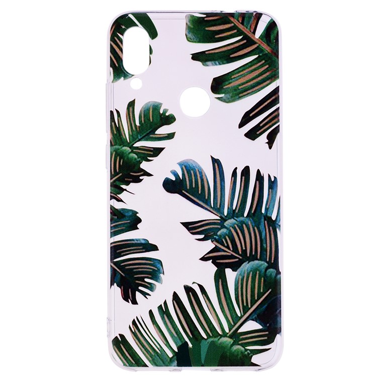 Pattern Printing TPU Shell for Xiaomi Redmi Note 7S /Note 7 / Note 7 Pro (India) - Leaves-2