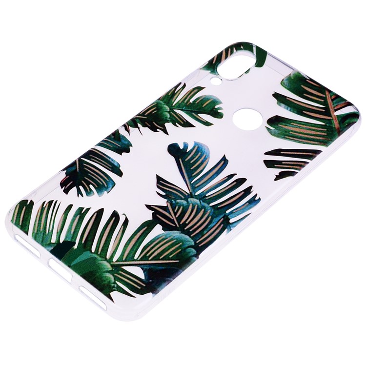Pattern Printing TPU Shell for Xiaomi Redmi Note 7S /Note 7 / Note 7 Pro (India) - Leaves-3