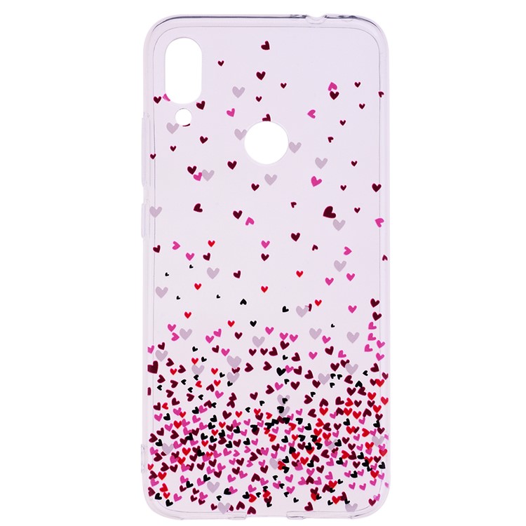 Pattern Printing TPU Shell for Xiaomi Redmi Note 7S /Note 7 / Note 7 Pro (India) - Hearts-2