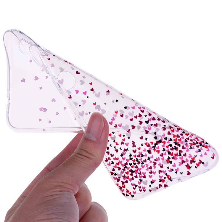 Pattern Printing TPU Shell for Xiaomi Redmi Note 7S /Note 7 / Note 7 Pro (India) - Hearts-5