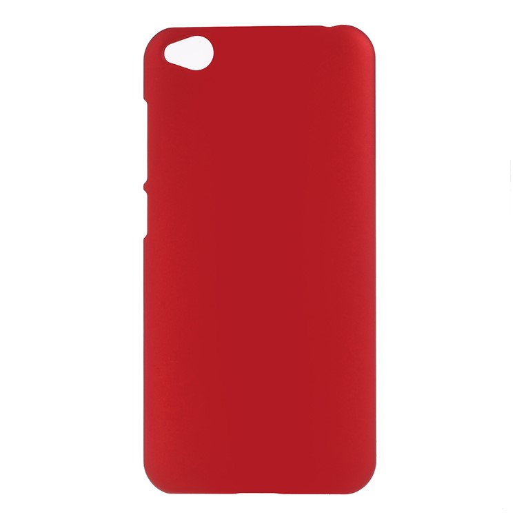 Rubberized Hard PC Case for Xiaomi Redmi Go - Red-1