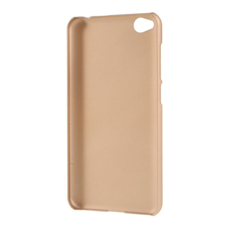 Rubberized Hard PC Case for Xiaomi Redmi Go - Gold-3
