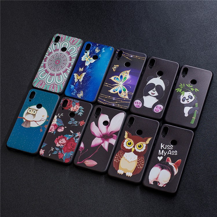 Pattern Printing Embossed TPU Case for Xiaomi Redmi Note 7S / Note 7 / Note 7 Pro (India) - Symmetric Pattern-8