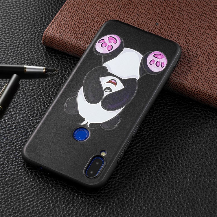Pattern Printing Embossed TPU Case for Xiaomi Redmi Note 7S / Note 7 / Note 7 Pro (India) - Cute Panda-7