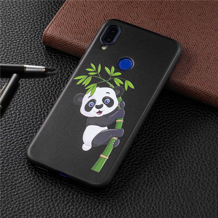 Pattern Printing Embossed TPU Case for Xiaomi Redmi Note 7S / Note 7 / Note 7 Pro (India) - Panda Pattern-2