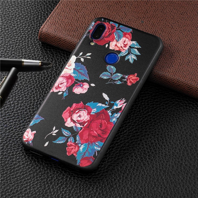 Pattern Printing Embossed TPU Case for Xiaomi Redmi Note 7S / Note 7 / Note 7 Pro (India) - Vivid Flowers-2