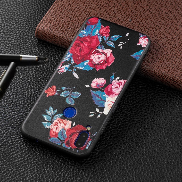 Pattern Printing Embossed TPU Case for Xiaomi Redmi Note 7S / Note 7 / Note 7 Pro (India) - Vivid Flowers-3