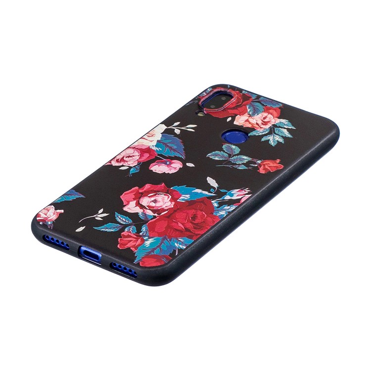 Pattern Printing Embossed TPU Case for Xiaomi Redmi Note 7S / Note 7 / Note 7 Pro (India) - Vivid Flowers-5