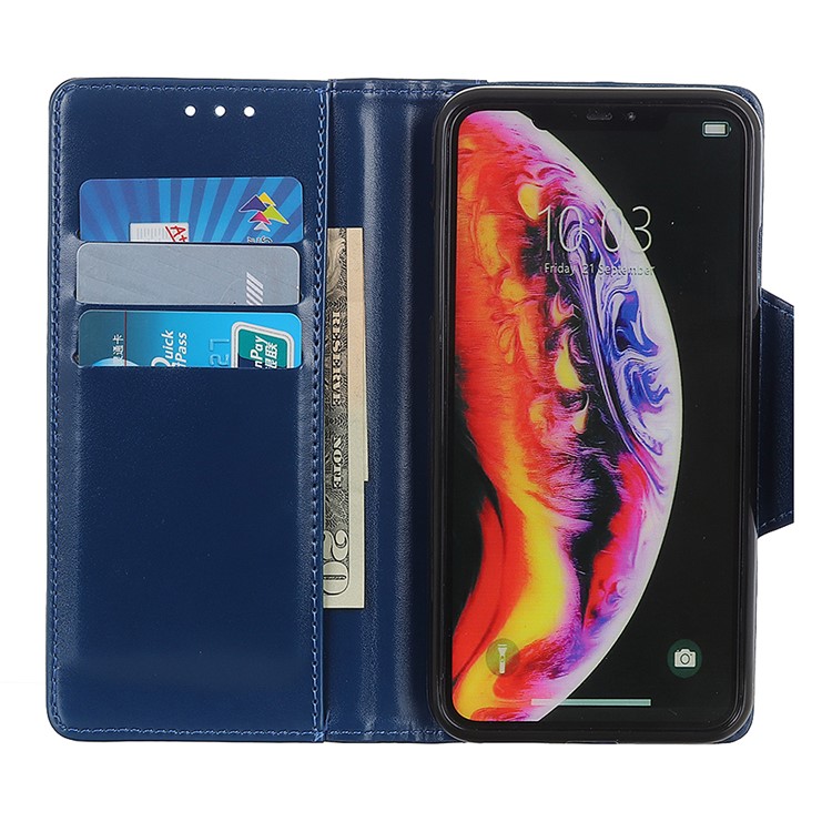 Wallet Leather Stand Case for Xiaomi Mi 9 SE - Blue-9