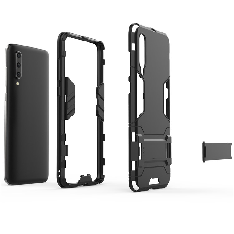 Plastic + TPU Hybrid Case with Kickstand for Xiaomi Mi 9 - Black-6