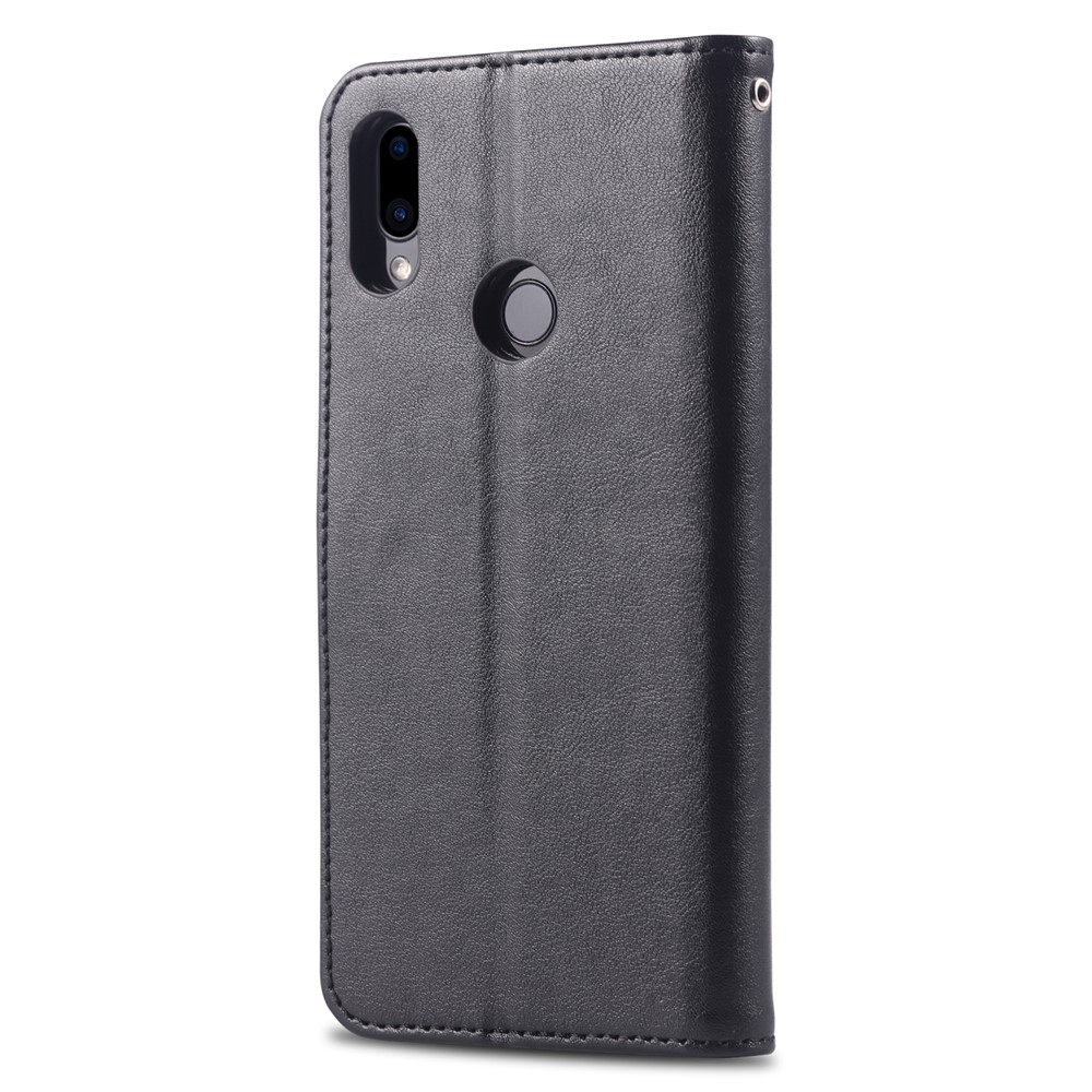 AZNS Leather Wallet Case for Xiaomi Redmi Note 7 / Note 7 Pro (India) - Black-3