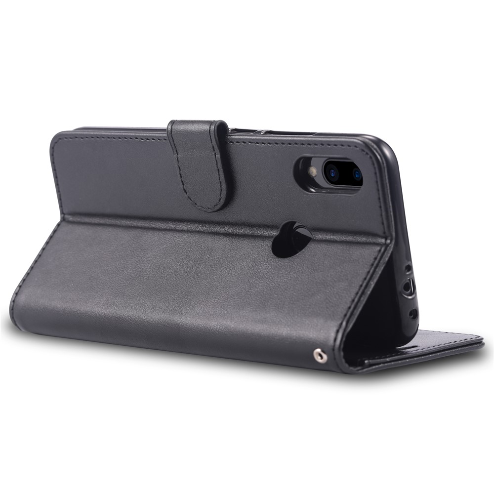 AZNS Leather Wallet Case for Xiaomi Redmi Note 7 / Note 7 Pro (India) - Black-5