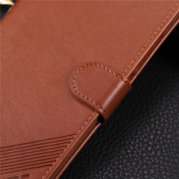 AZNS Leather Wallet Case for Xiaomi Redmi Note 7S / Note 7 / Note 7 Pro (India) - Brown-11