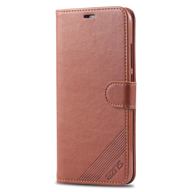 AZNS Leather Wallet Case for Xiaomi Redmi Note 7S / Note 7 / Note 7 Pro (India) - Brown-2