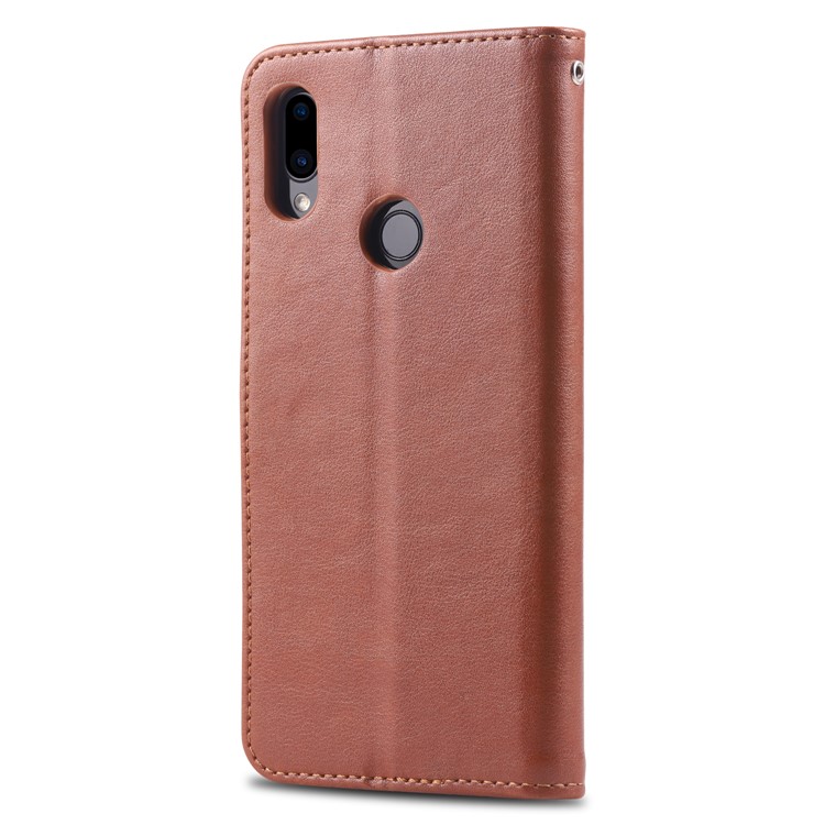 AZNS Leather Wallet Case for Xiaomi Redmi Note 7S / Note 7 / Note 7 Pro (India) - Brown-3
