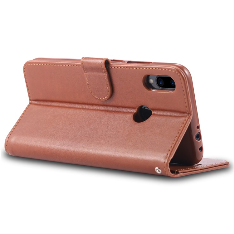 AZNS Leather Wallet Case for Xiaomi Redmi Note 7S / Note 7 / Note 7 Pro (India) - Brown-5