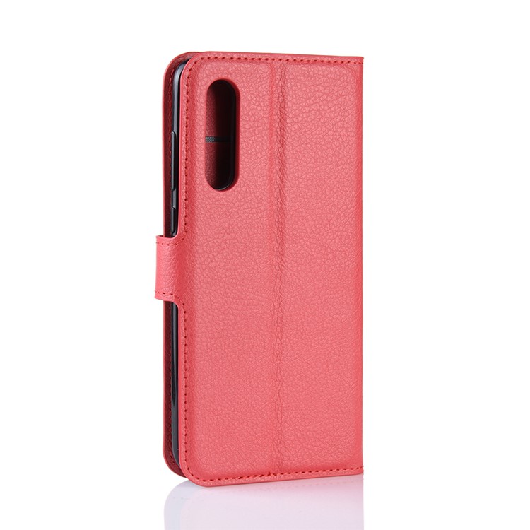 Custodia Protettiva Con Portafoglio Magnetico In Pelle PU Di Pelle Di Litchi Per Xiaomi MI 9 - Rosso-6