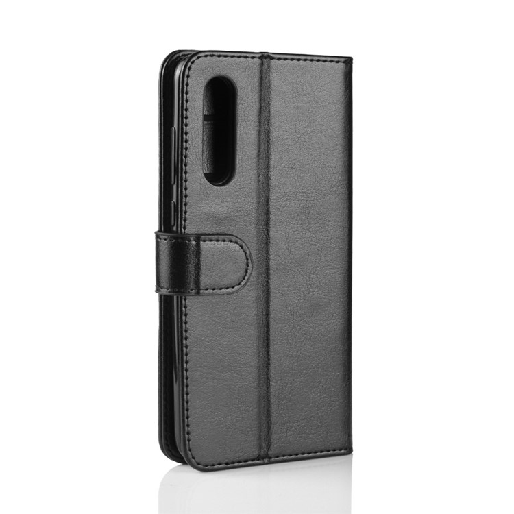 Crazy Horse PU Leather Stand Wallet Flip Case for Xiaomi Mi 9 SE - Black-4