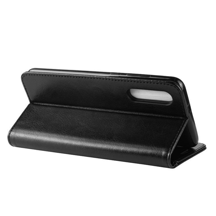 Crazy Horse PU Leather Stand Wallet Flip Case for Xiaomi Mi 9 SE - Black-7