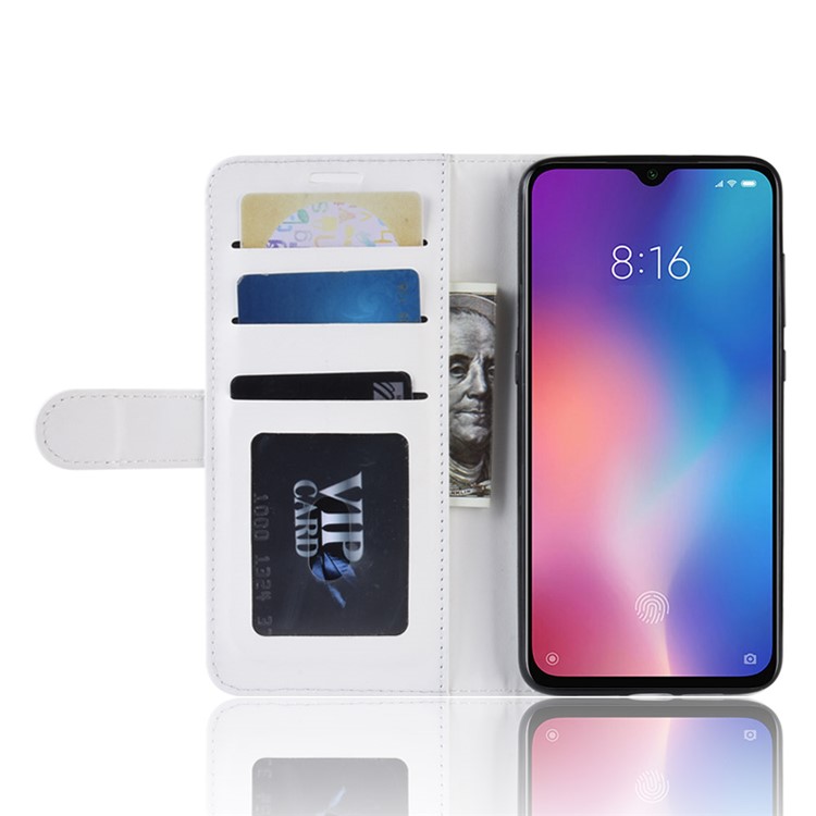 Crazy Horse PU Leather Stand Wallet Flip Case for Xiaomi Mi 9 SE - White-6