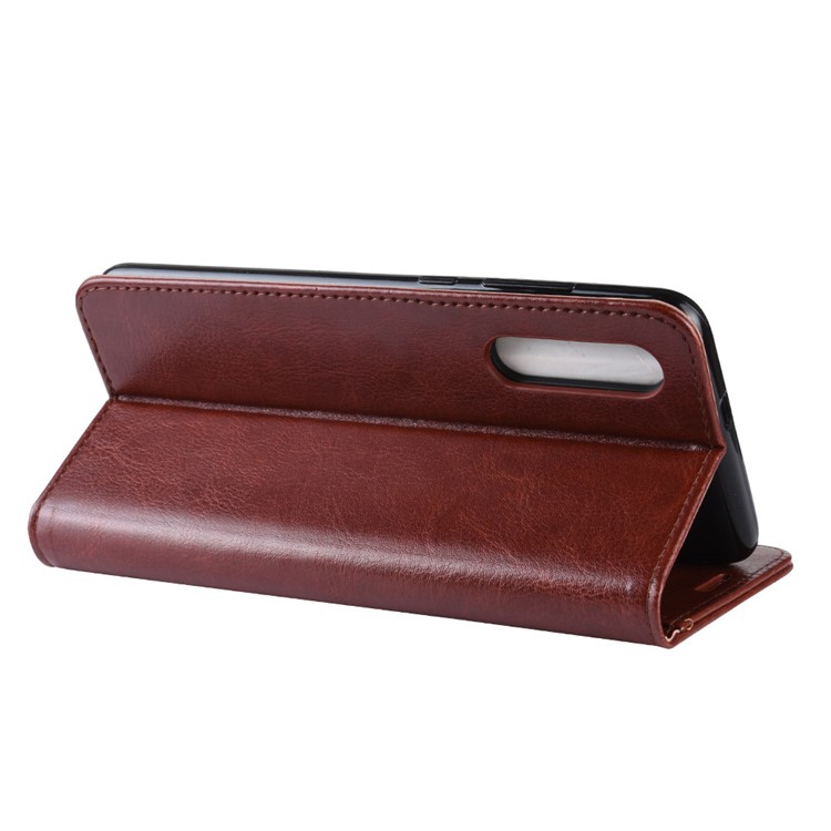Crazy Horse PU Leather Stand Wallet Flip Case for Xiaomi Mi 9 SE - Brown-7