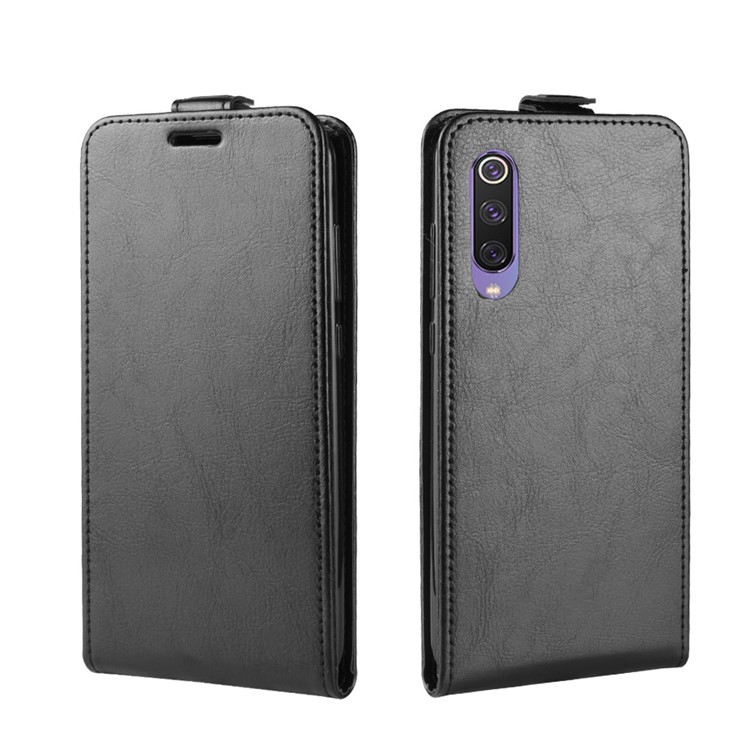 Crazy Horse Vertical Flip Leather Protective Case for Xiaomi Mi 9 SE - Black-3