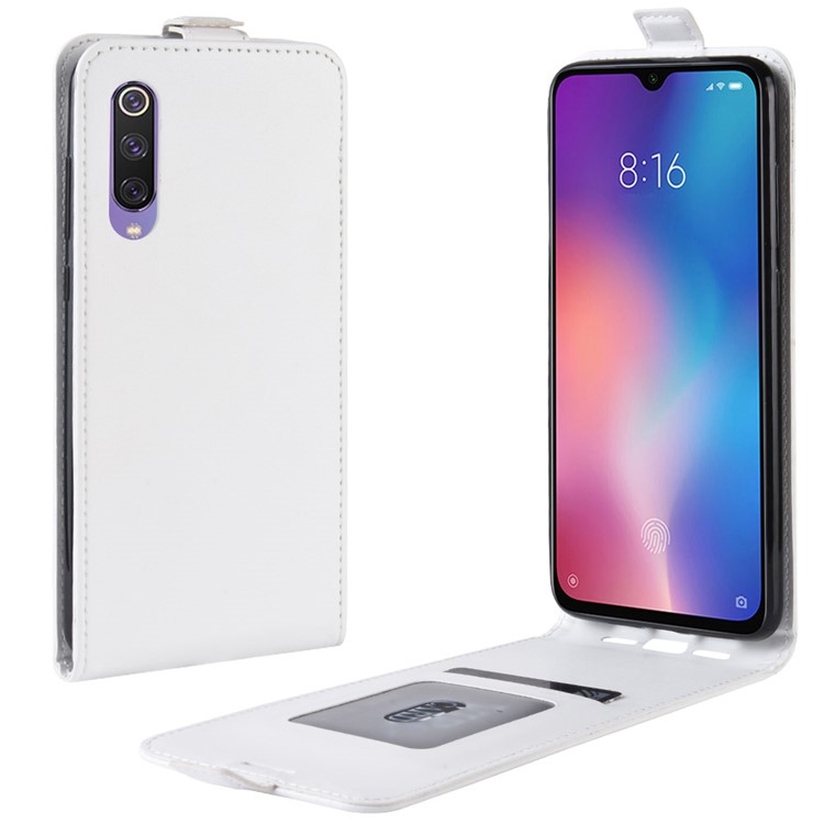 Crazy Horse Vertical Flip Leather Protective Case for Xiaomi Mi 9 SE - White-1