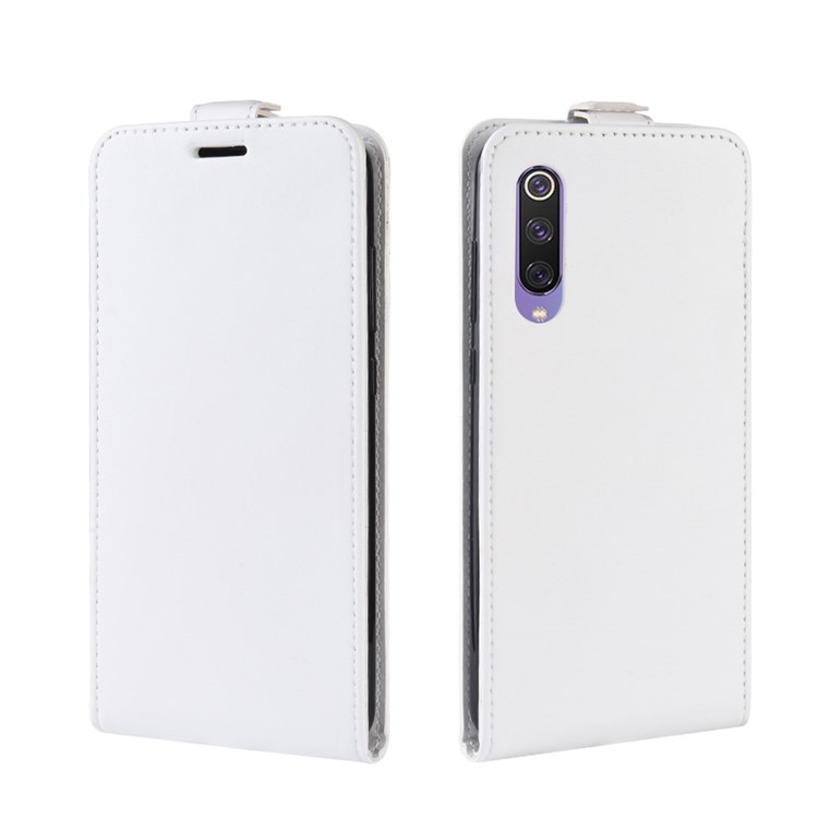 Crazy Horse Vertical Flip Leather Protective Case for Xiaomi Mi 9 SE - White-3
