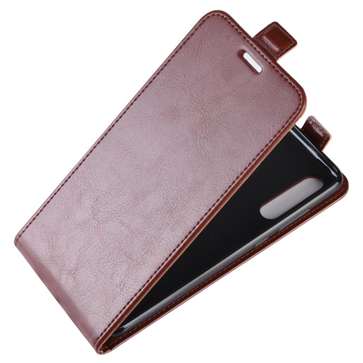 Crazy Horse Vertical Flip Leather Protective Case for Xiaomi Mi 9 SE - Brown-2