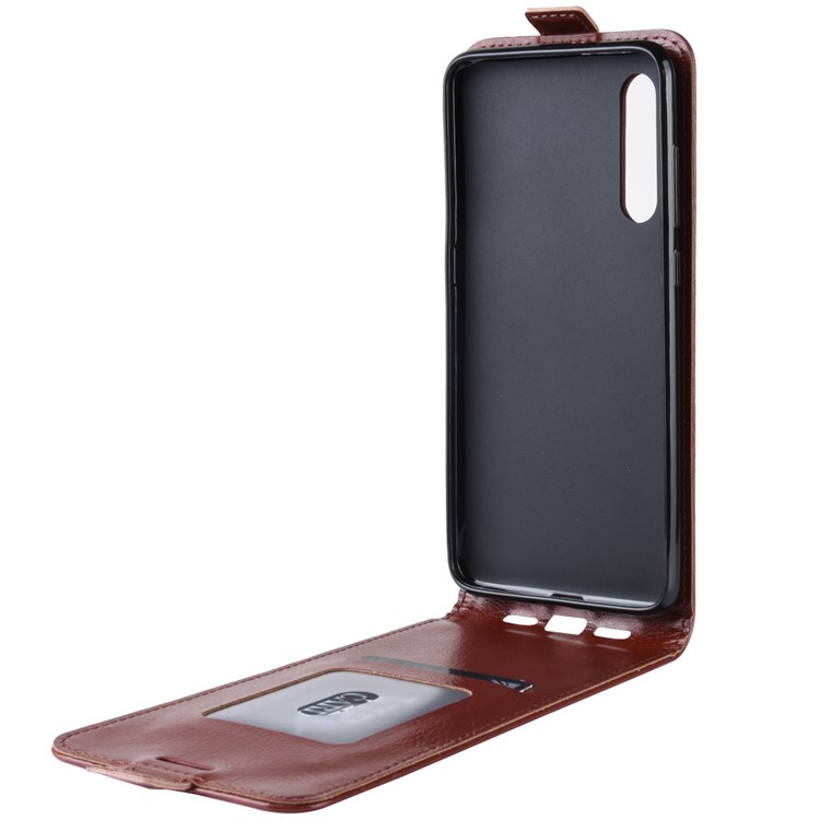Crazy Horse Vertical Flip Leather Protective Case for Xiaomi Mi 9 SE - Brown-4