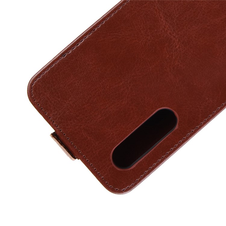 Crazy Horse Vertical Flip Leather Protective Case for Xiaomi Mi 9 SE - Brown-9
