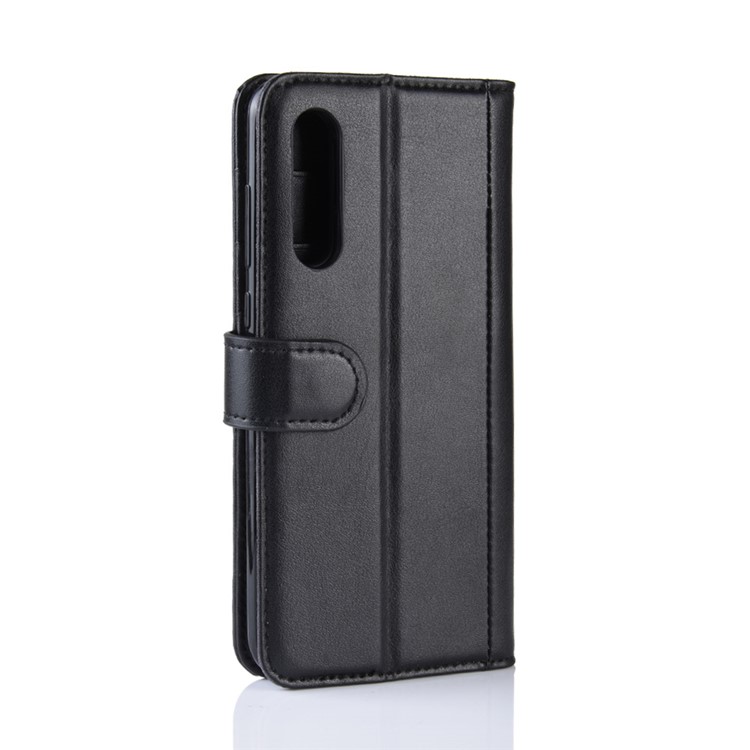 Split Leather Phone Shell with Card Slots for Xiaomi Mi 9 SE - Black-4
