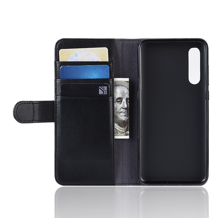 Split Leather Phone Shell with Card Slots for Xiaomi Mi 9 SE - Black-5