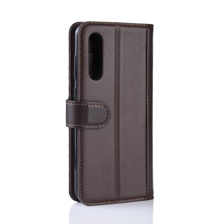Split Leather Phone Shell with Card Slots for Xiaomi Mi 9/Mi 9 Explore - Brown-4