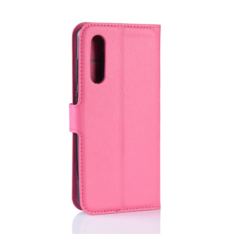 Litchi Skin PU Leather Magnetic Stand Flip Case for Xiaomi Mi 9 SE - Rose-6