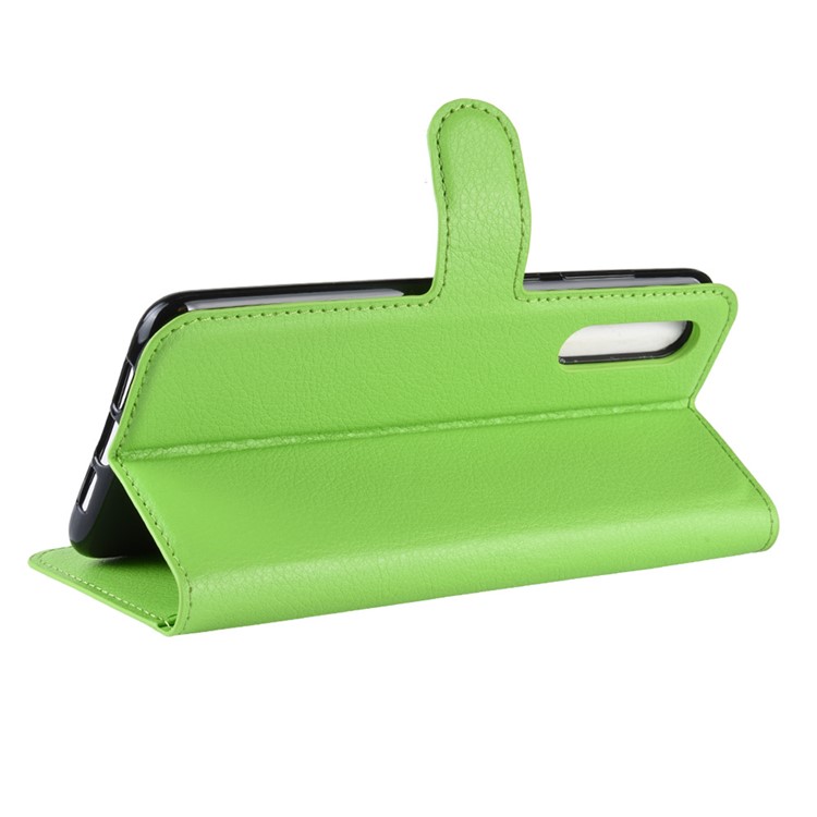 Litchi Skin PU Leather Magnetic Stand Flip Case for Xiaomi Mi 9 SE - Green-5