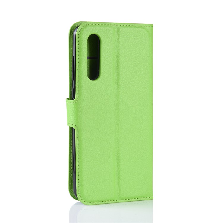 Litchi Skin PU Leather Magnetic Stand Flip Case for Xiaomi Mi 9 SE - Green-6