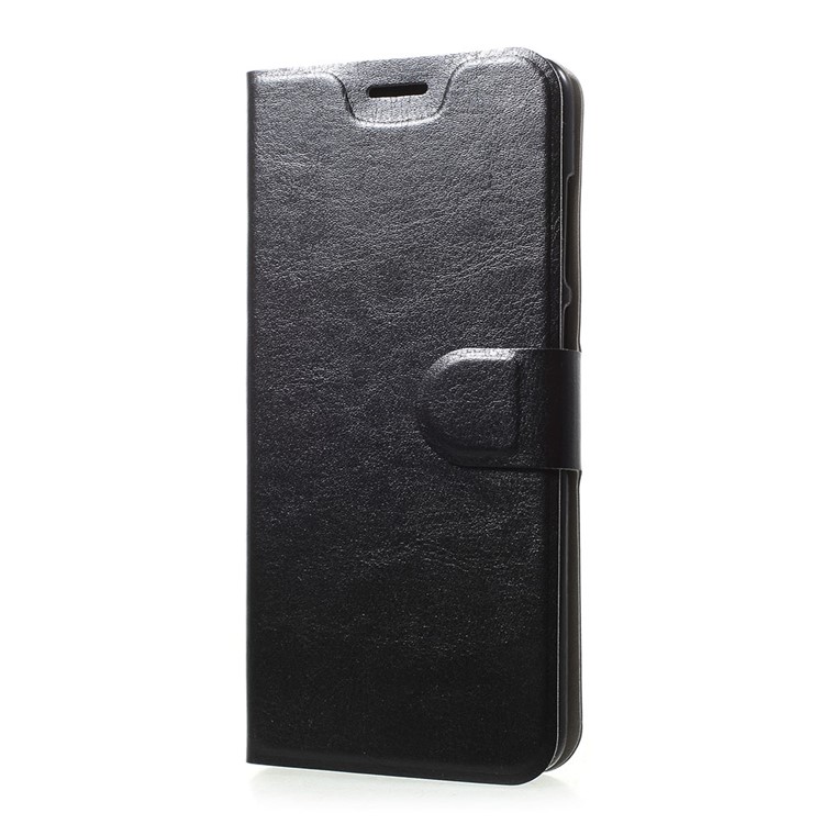 Crazy Horse Texture Stand Leather Card Holder Mobile Case (Built-in Steel Sheet) for Xiaomi Mi 9 - Black-2