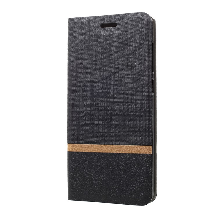 Cross Pattern Leather Card Holder Phone Cover (Built-in Steel Sheet) for Xiaomi Mi 9 SE - Black-2