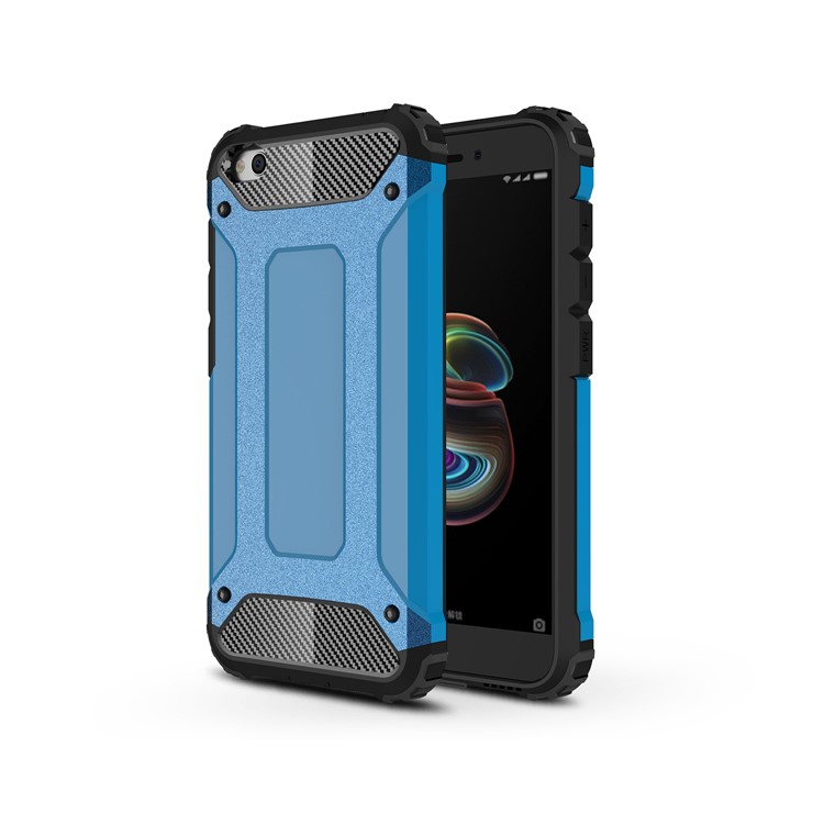 Heavy Duty Rugged Hybrid Phone Case (Plastic + TPU) for Xiaomi Redmi Go - Baby Blue-1