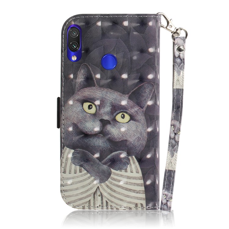 Pattern Printing Light Spot Decor Leather Wallet Case for Xiaomi Redmi Note 7S / Note 7 / Note 7 Pro (India) - Cartoon Pattern-3