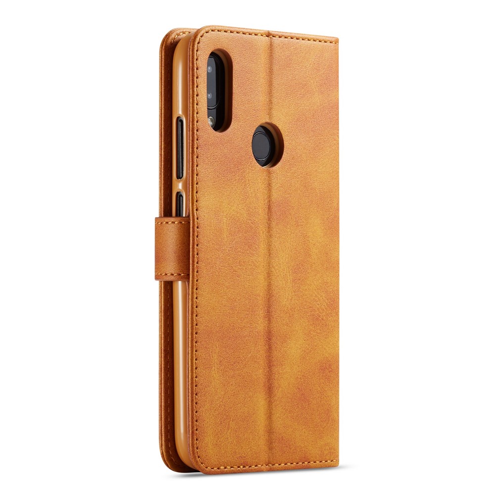 LC.IMEEKE Leather Wallet Stand Case for Xiaomi Redmi Note 7S / Note 7 / Note 7 Pro (India) - Brown-3