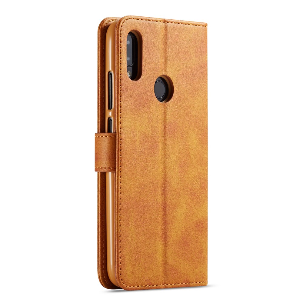 Lc. Imeeke Leder Brieftaschenstand Hülle Für Xiaomi Redmi Note 7s / Anmerkung 7 / Anmerkung 7 Pro (indien) - Braun