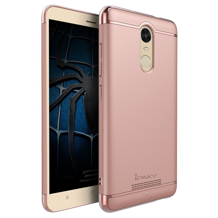 IPAKY Plating PC Mobile Cover 3-In-1 for Xiaomi Redmi Note 3/Note 3 Pro - Rose Gold-TVC-Mall.com