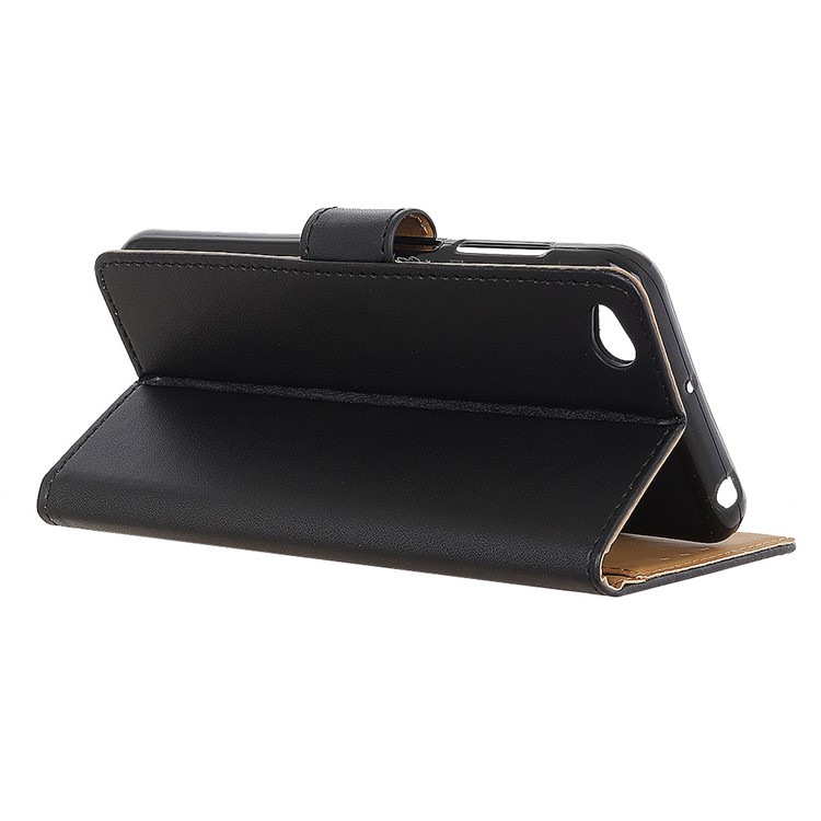 Wallet Stand Leather Protective Shell for Xiaomi Redmi Go - Black-11