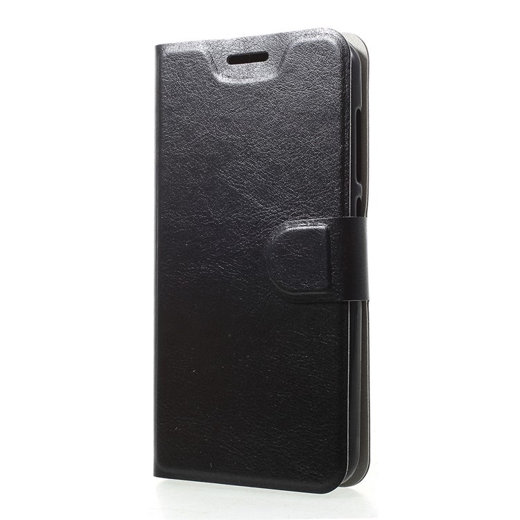 Crazy Horse Stand Leather Case with Card Slot for Xiaomi Redmi Go - Black-2