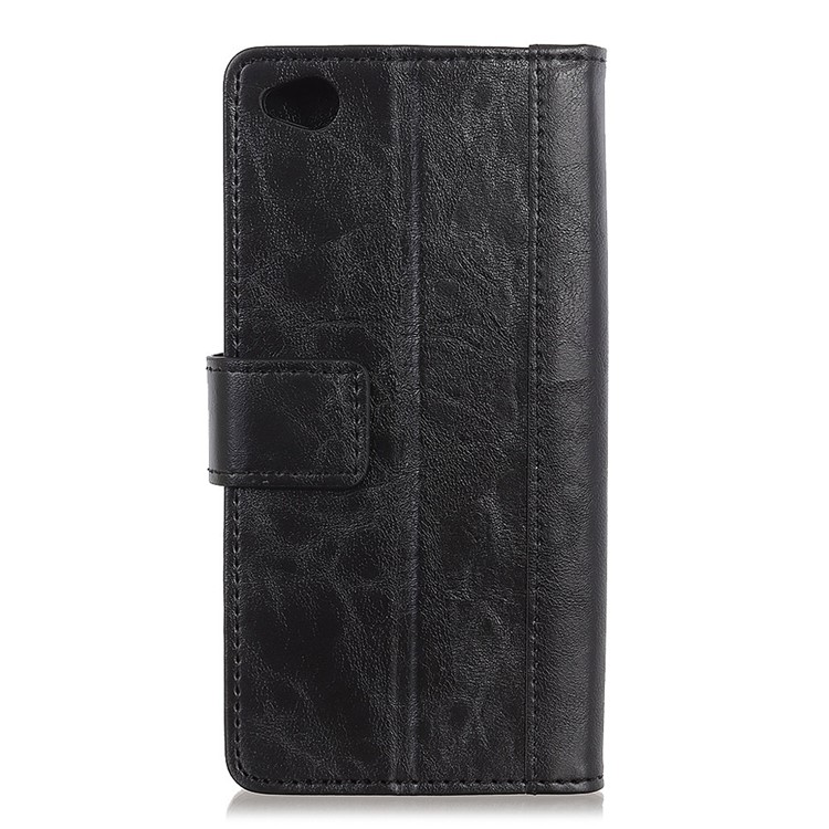 Rivet Decorated Leather Wallet Phone Case with Stand for Xiaomi Redmi Go - Black-3