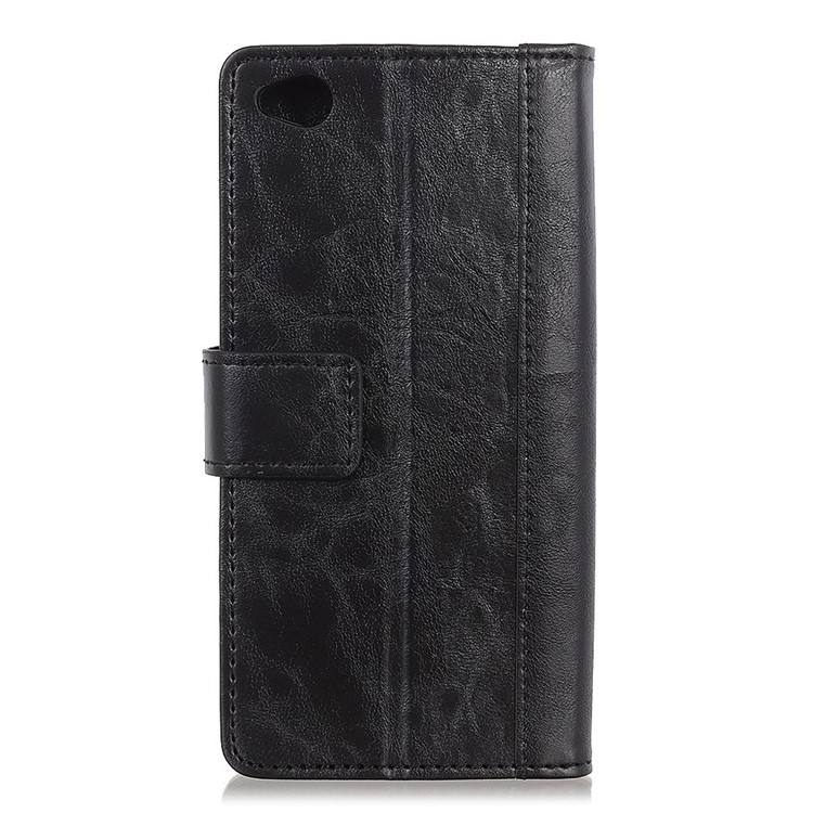 Rivet Decorated Leather Wallet Phone Case with Stand for Xiaomi Redmi Go - Black-3