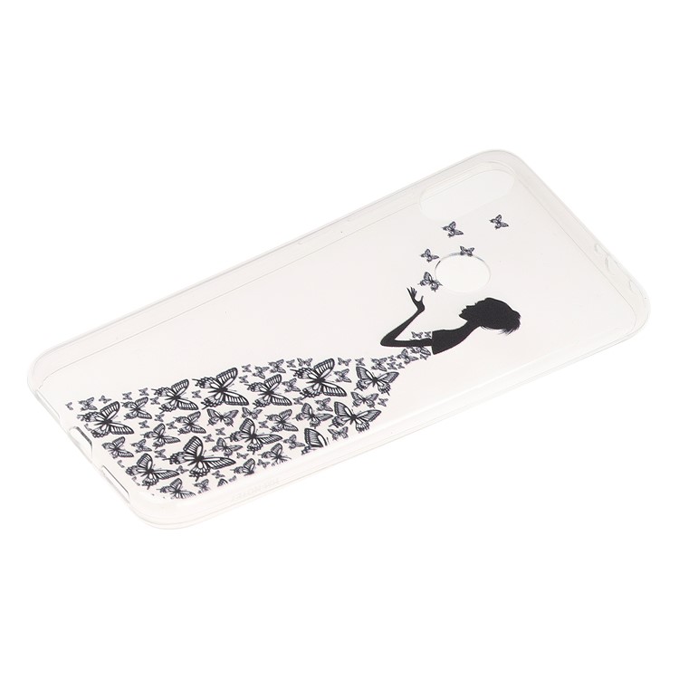 Pattern Printing Soft TPU Back Case for Xiaomi Redmi Note 7S / Note 7 / Note 7 Pro (India) - Butterfly Girl-2