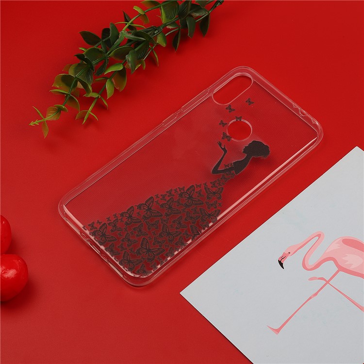 Pattern Printing Soft TPU Back Case for Xiaomi Redmi Note 7S / Note 7 / Note 7 Pro (India) - Butterfly Girl-5